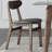 Coffee Solid back side Chair(Set of 2)