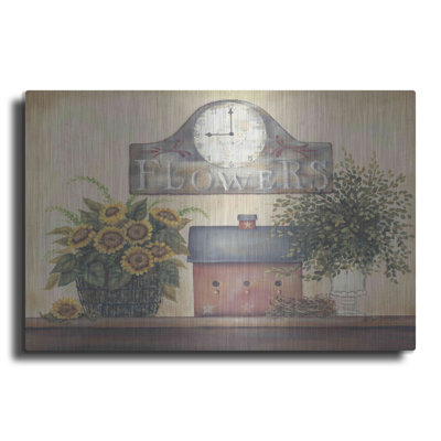 "Horloge fleurie" par Pam Britton
