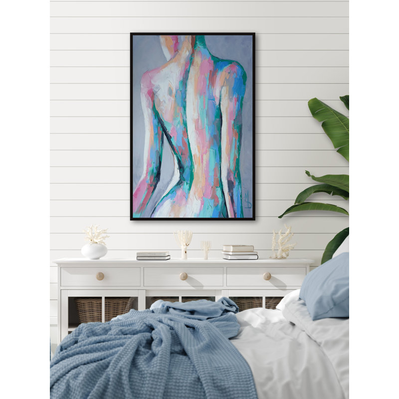 Be Bold by Marmont Hill - Floater Frame Painting on Canvas, 45cm H x 30cm W