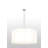 36"W Cilindro White Cotton Pendant