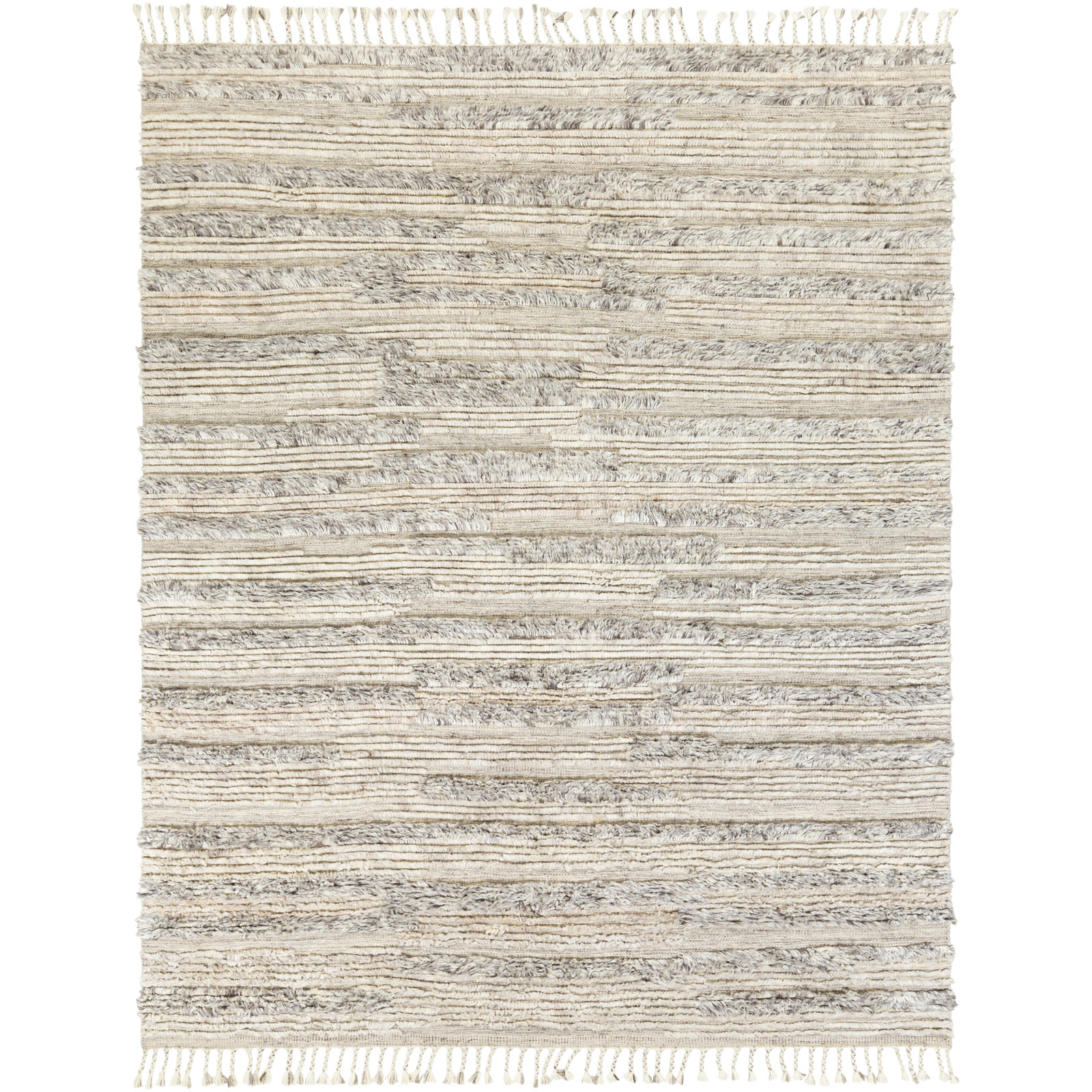 Timi Handmade Wool Beige Rug, Rectangle 2' x 3'