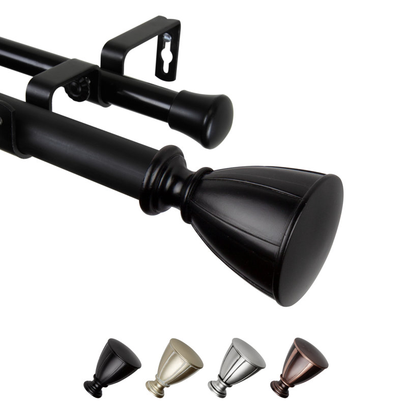 Double 1 po Ayla, 160" – 240", Noir