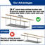 Support de rangement pour garage 3x8FT