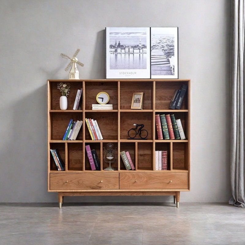 Bibliothèque de style nordique à conception unique