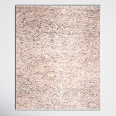 Wyly Beige Gray Hand-Knotted Wool Rug