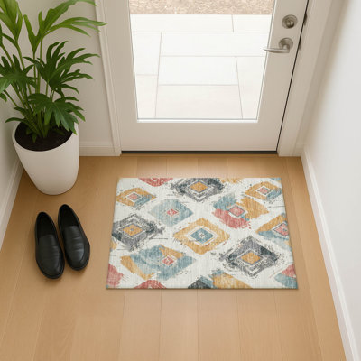 Premium Machine Washable Slesnick AMF1669 Diamonds Rug