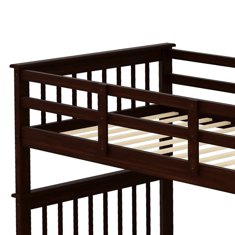 Lit superposé Twintwin avec rangement spacieux et garde-corps pour le rangement dans la chambre à coucher, utilisation