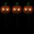 Lighted Jack-o-Lantern Halloween Pathway Markers