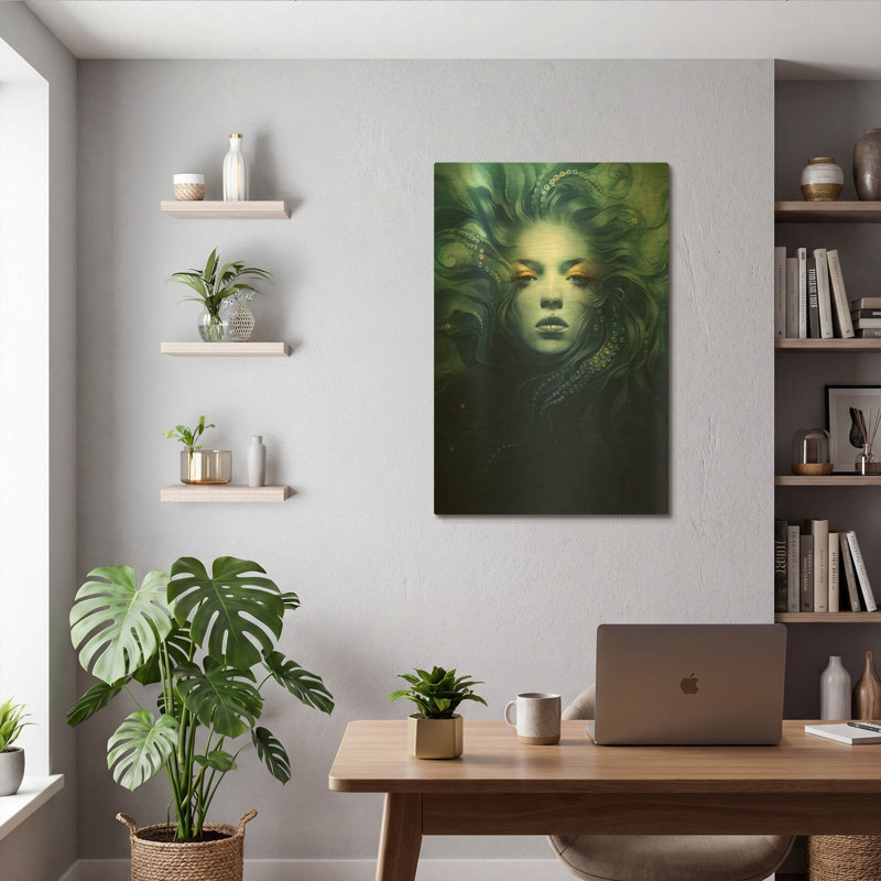 «Ink» par Anna Dittman, art mural en métal doré, 12 po x 16 po, 24 po x 36 po