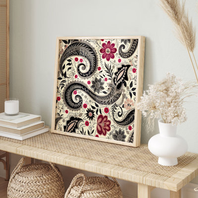 Abstract Bohemian Paisleys XIII Bohemian Unframed Art Print