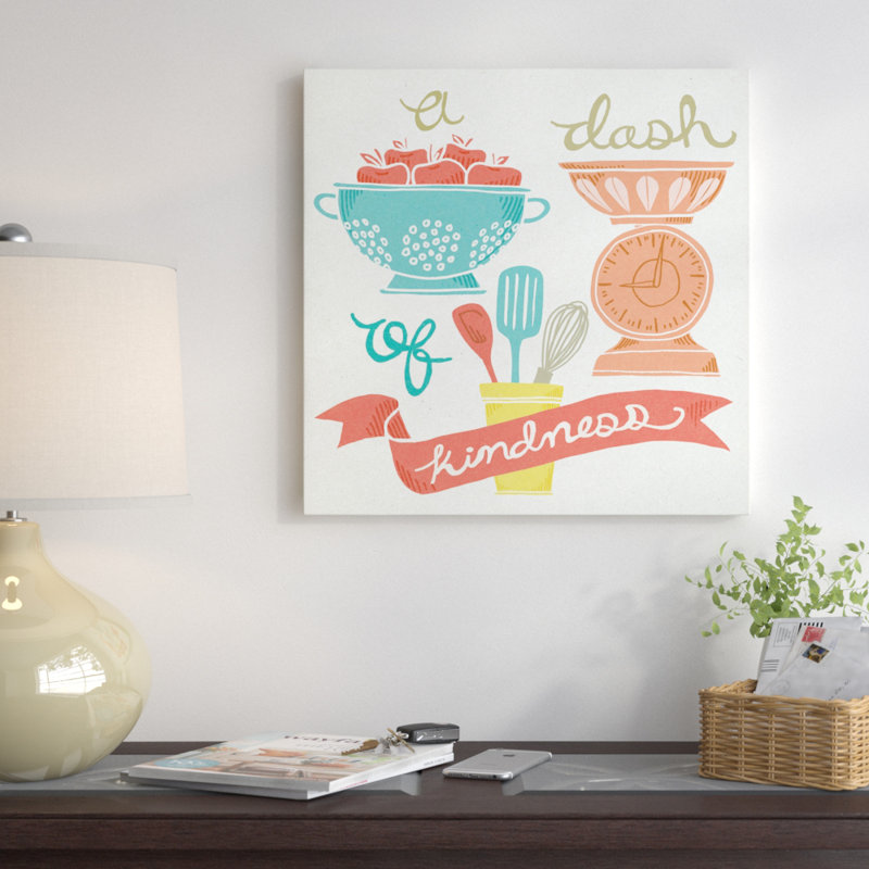 « a dash of gentillesse », impression sur toile, H 12 po x l 12 po x P 0,75 po, Toile tendue, Pas de tapis