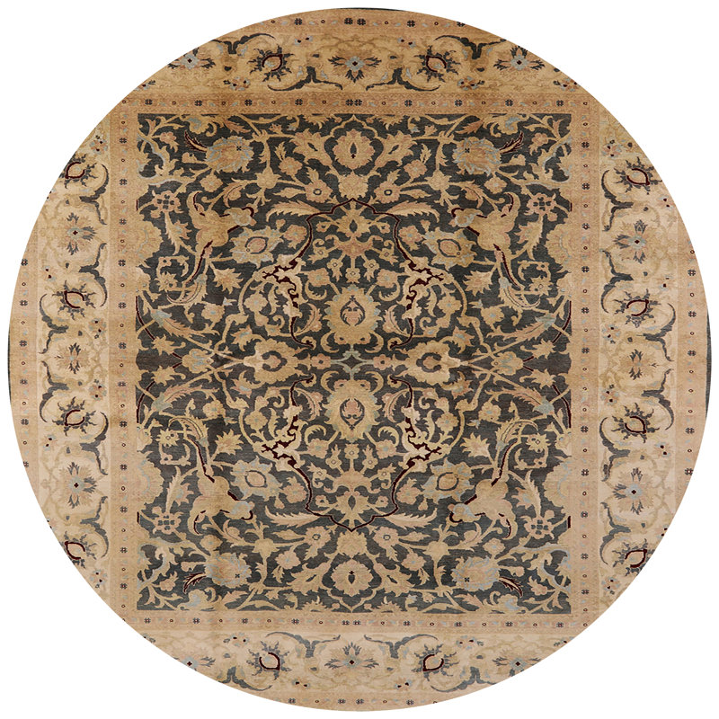Saer Oriental Indoor Rug, Round 5'