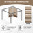 Aoodor Replacement 4-Panel Gazebo Sidewall Curtains-121327734-97531252