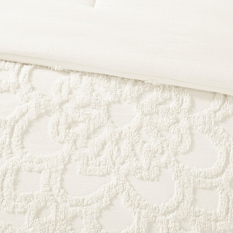 Édredon simple / simple TG - ensemble de literie douillette 100% coton chenille toutes saisons 2 pièces Global and Fluffy
