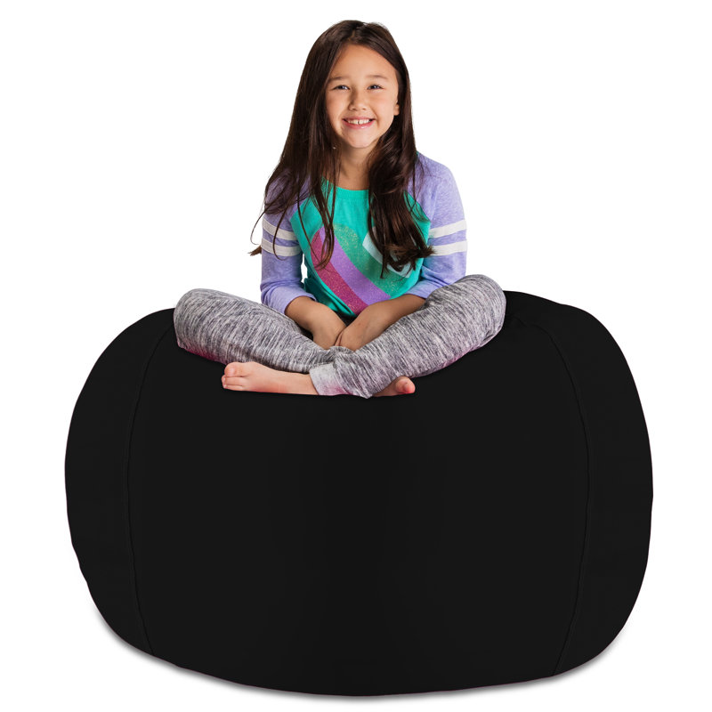 Housse pour fauteuil à billes Kids, Très grand - 48 po, Noir uni
