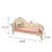 82.68"French solid wood upholstered queen-sized chair
