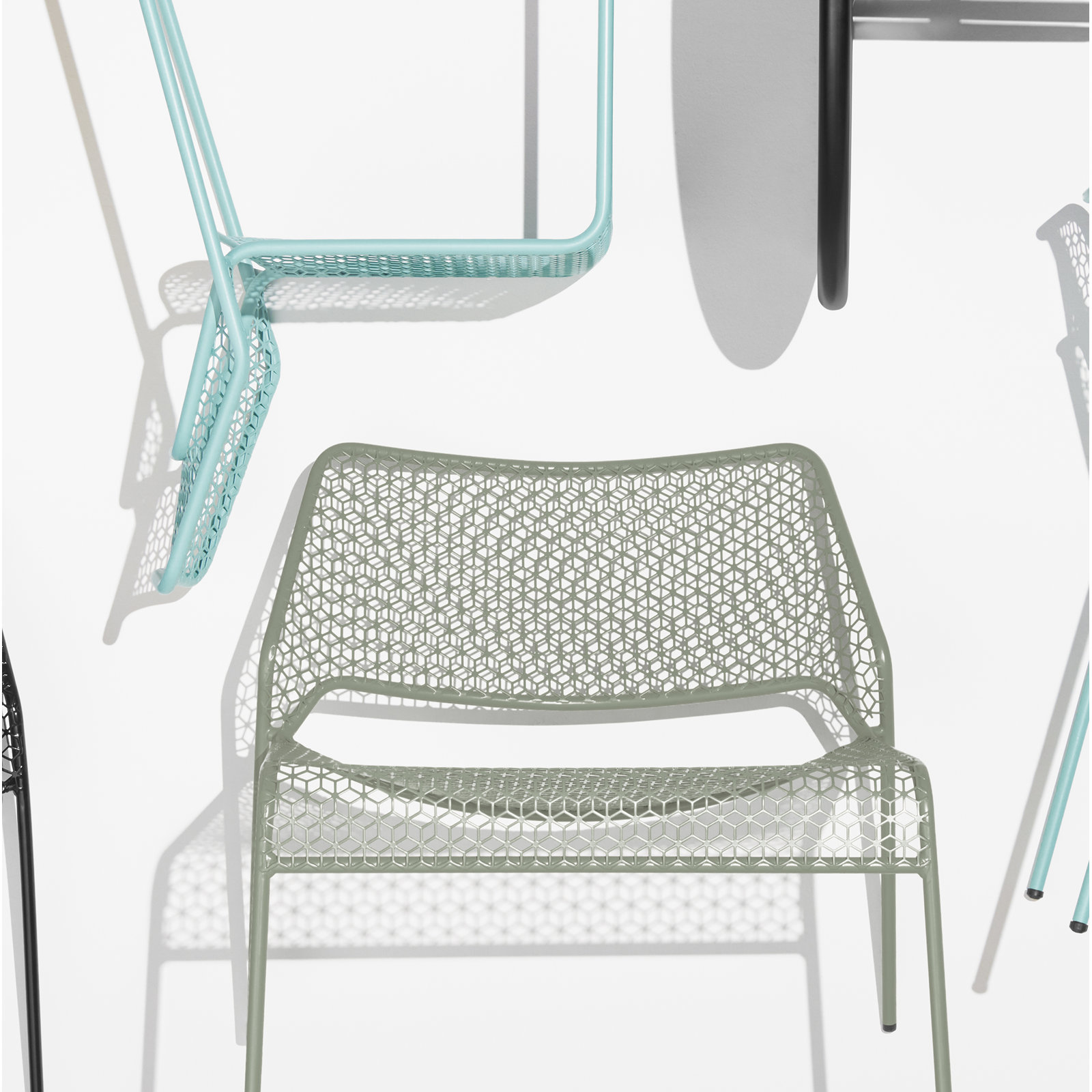 Hot Mesh Patio Lounge Chair, Gray Green