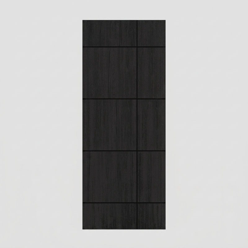 Porte à panneau encastré en acajou 96 po Quadrus, 36" x 96" [36" Door]