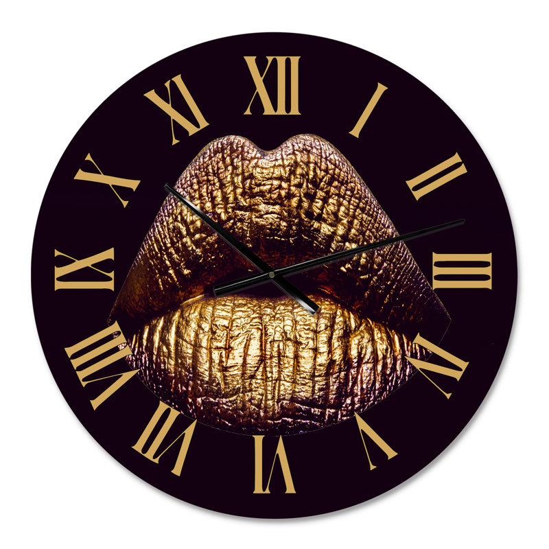 Horloge murale moderne, Petit, Gold