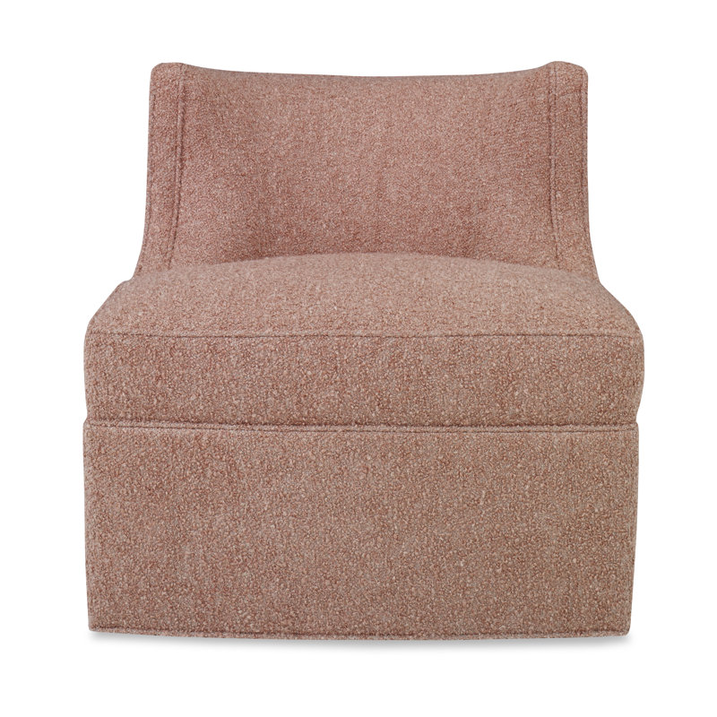 Social Swivel Slipper Chair, Venice Linen