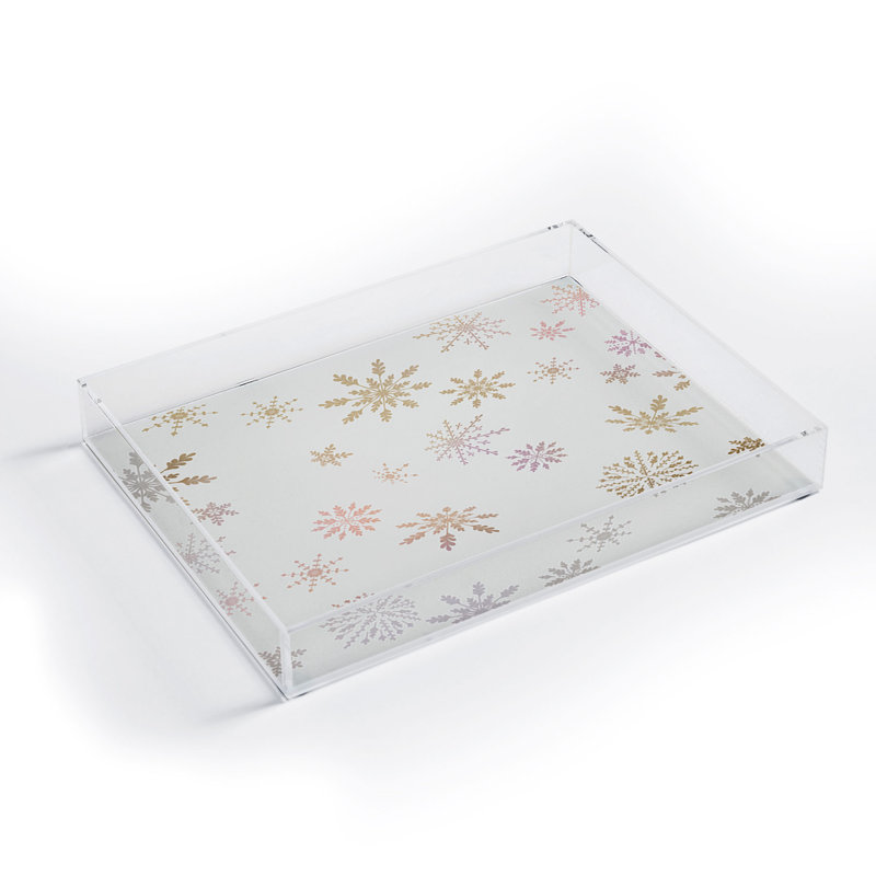Plateau en acrylique Iveta Abolina, H 1,75 po x l 15,5 po x L 12 po
