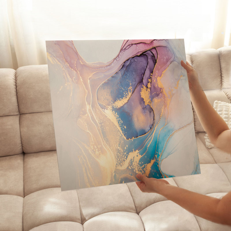Abstract Abstract Love Modern Unframed Art Print, 10" H x 10" W
