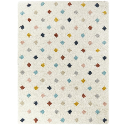 Bartucca Multicolored Diamond Shag Area Rug