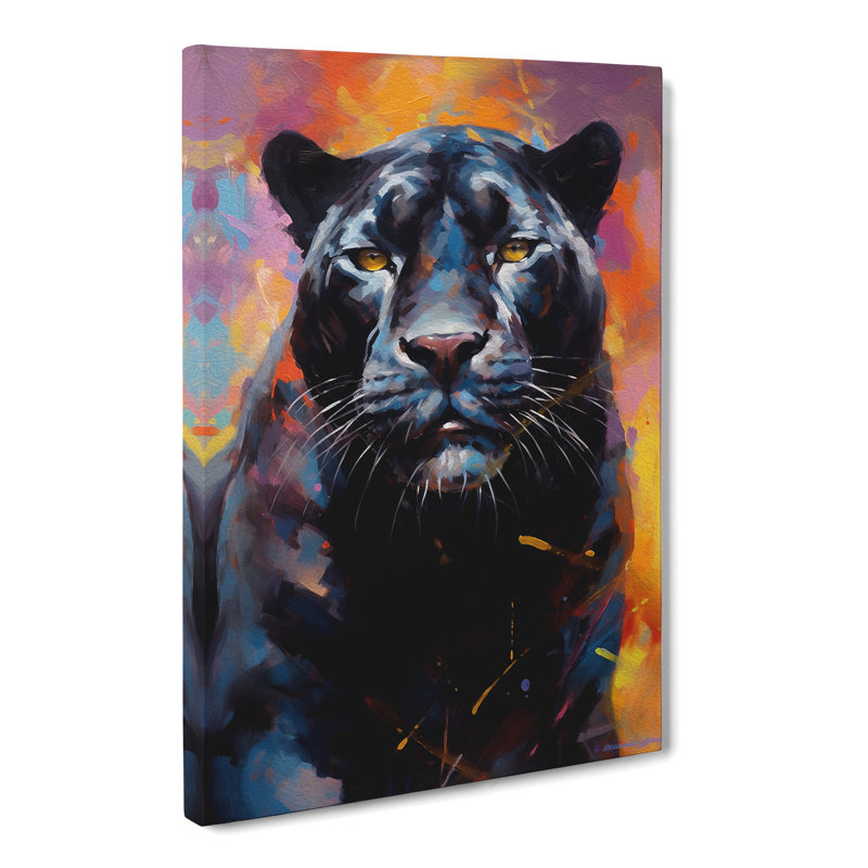 Panther Gestural No.2 - Wrapped Canvas, 76cm H x 50cm W x 3cm D