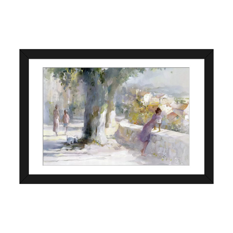 «Whispering WInd», reproduction sur toile, H 16 po x l 24 po x P 1 po, Papier d'art encadré noir, Blanc