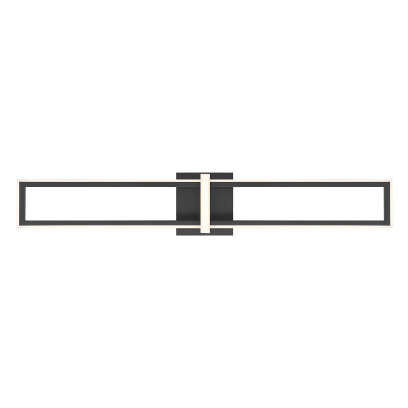 Bordo 1 Light Sconce in Black, 35.5" H x 6" W x 4.25" D