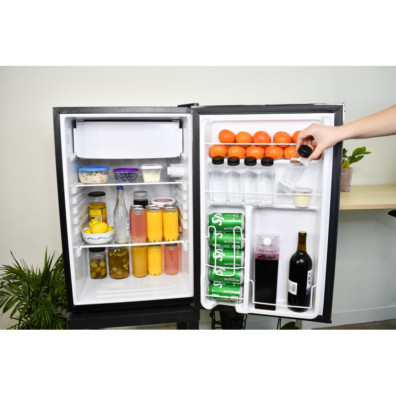 Frigidaire 4.6 Cu Ft Compact Fridge Chrome- Platinum Design