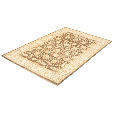 Kriemann One-of-a-Kind 6' X 9'3" 2010s Wool Area Rug in Dark Brown