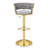 Velvet Adjustable Swivel Bar Stool-1249139173