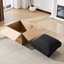 Canapé-lit modulaire en forme de L noir à 4 places, style minimaliste moderne, 99 x 69 po, rembourré avec mousse et velours côtelé doux avec structure à ressorts