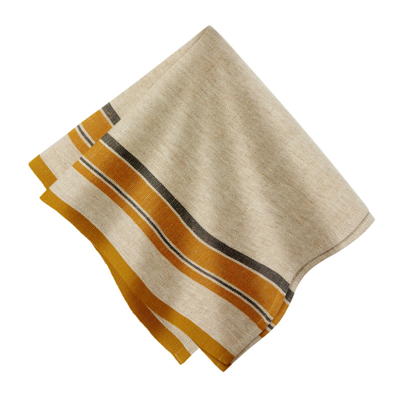Antibes Napkin, Natural/Mustard