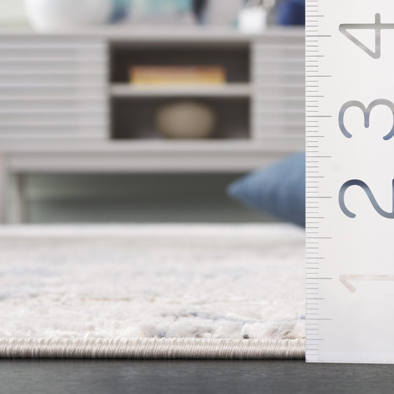 Quincy Performance Abstract Indoor/Outdoor Area Rug, Rectangle 9" x 12"