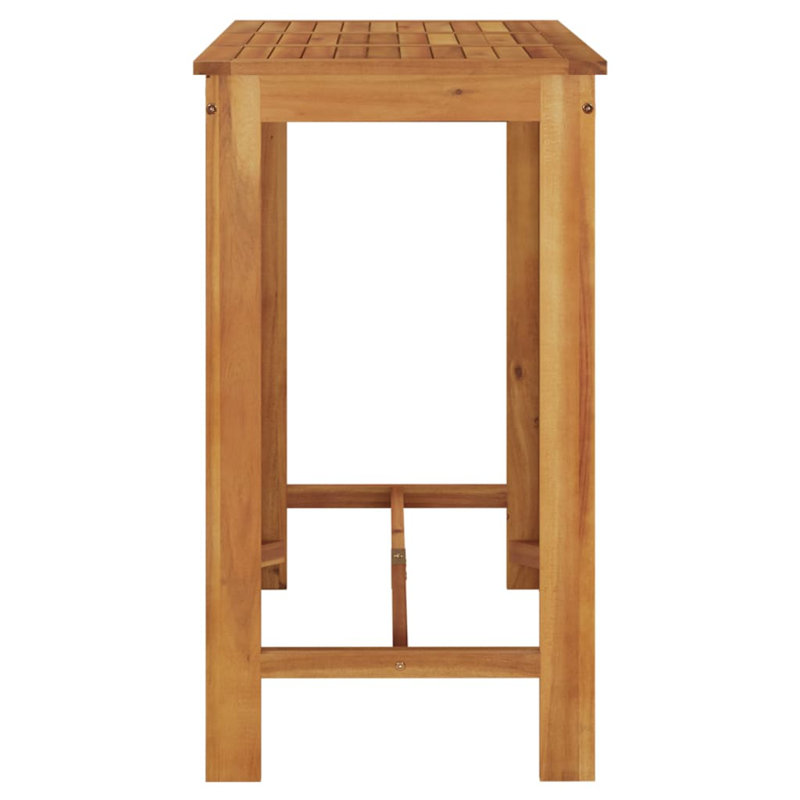 Bar Table Outdoor Pub Table Patio Counter Height Table Solid Acacia Wood