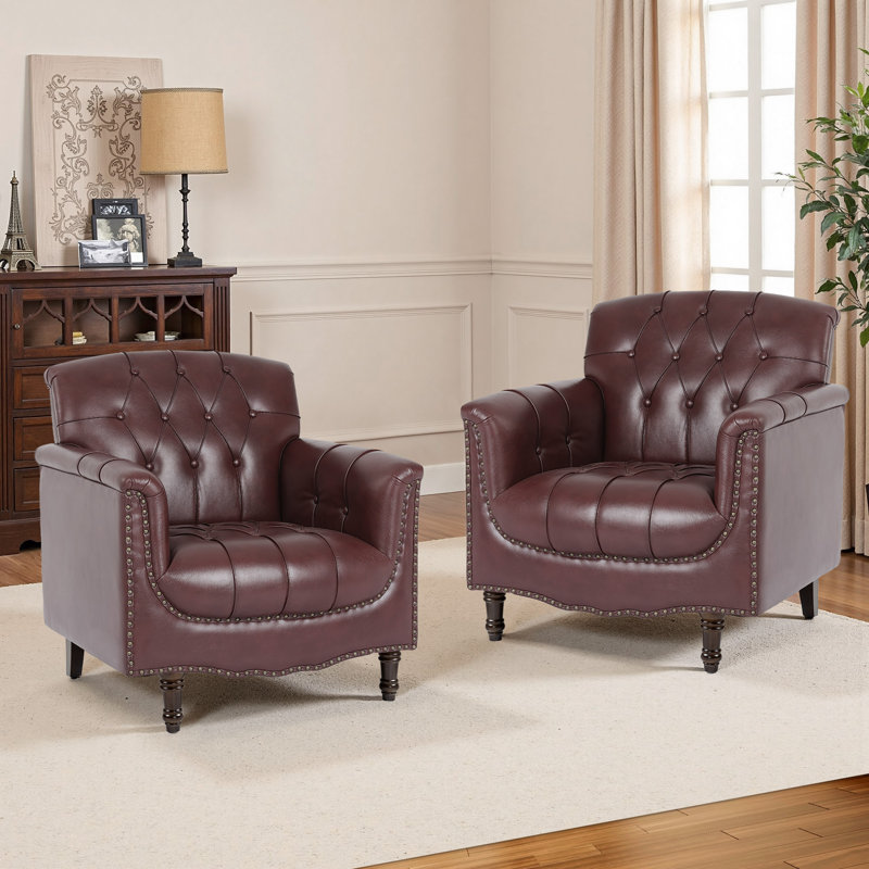 Fauteuil Enoks, Rouge foncé