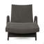 Chaise longue en osier PE avec accoudoirs