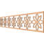 46 3/4"W x 10"H x 1/4"T Daisy Fretwork Moulding, Hickory-95199545-95199557