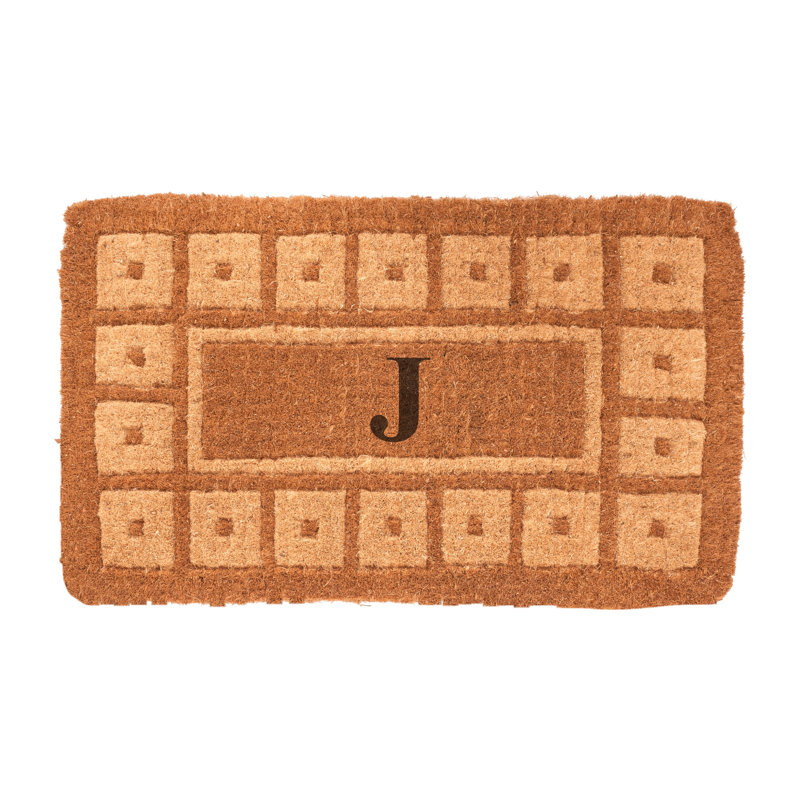 Lynette Geometric Outdoor Doormat, Rectangle 2'6" x 4', J