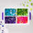 Plastic Storage Bins With Removable Tray For Organizing 9.4 Qt. Craft Organizers And Storage With Handle, Art Supply Storage Organizer, Arts And Crafts Organizer, Clear/Violet