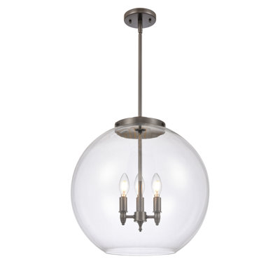 Luminaire suspendu sphère 3 lumières Ralph