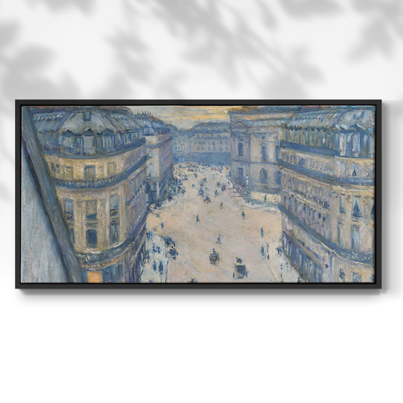 Paysage, série CDX-III, toile tendue avec châssis, prête à être accrochée, H 21 po x l 41 po, Noir