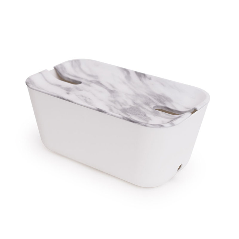 17 Stories Plastic Decorative Bin, Grey