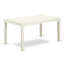 Ensemble de table de salle à manger 5 pièces pour 4 personnes comprenant une table de cuisine rectangulaire et 4 chaises de salle à manger Parsons en tissu gris, 36 x 60 pouces, blanc lin-199509735-199509732-236772509