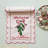 Scalloped Cotton Table Runner in Mistletoe Print