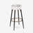 Abstract Silver And White Flowers Pattern - Floral Bar Stools Set Of 2