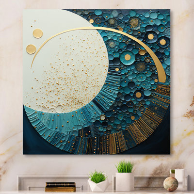 Celestial Harmony I - Abstract Collages Wall Art Living Room