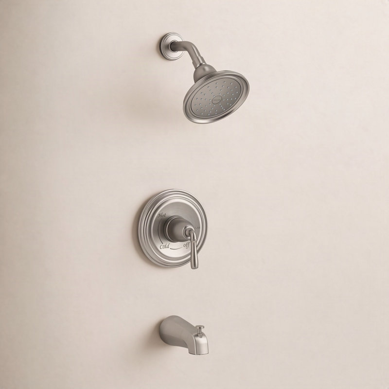 Kohler Devonshire Tub and Shower Faucet, Vibrant Brushed Nickel